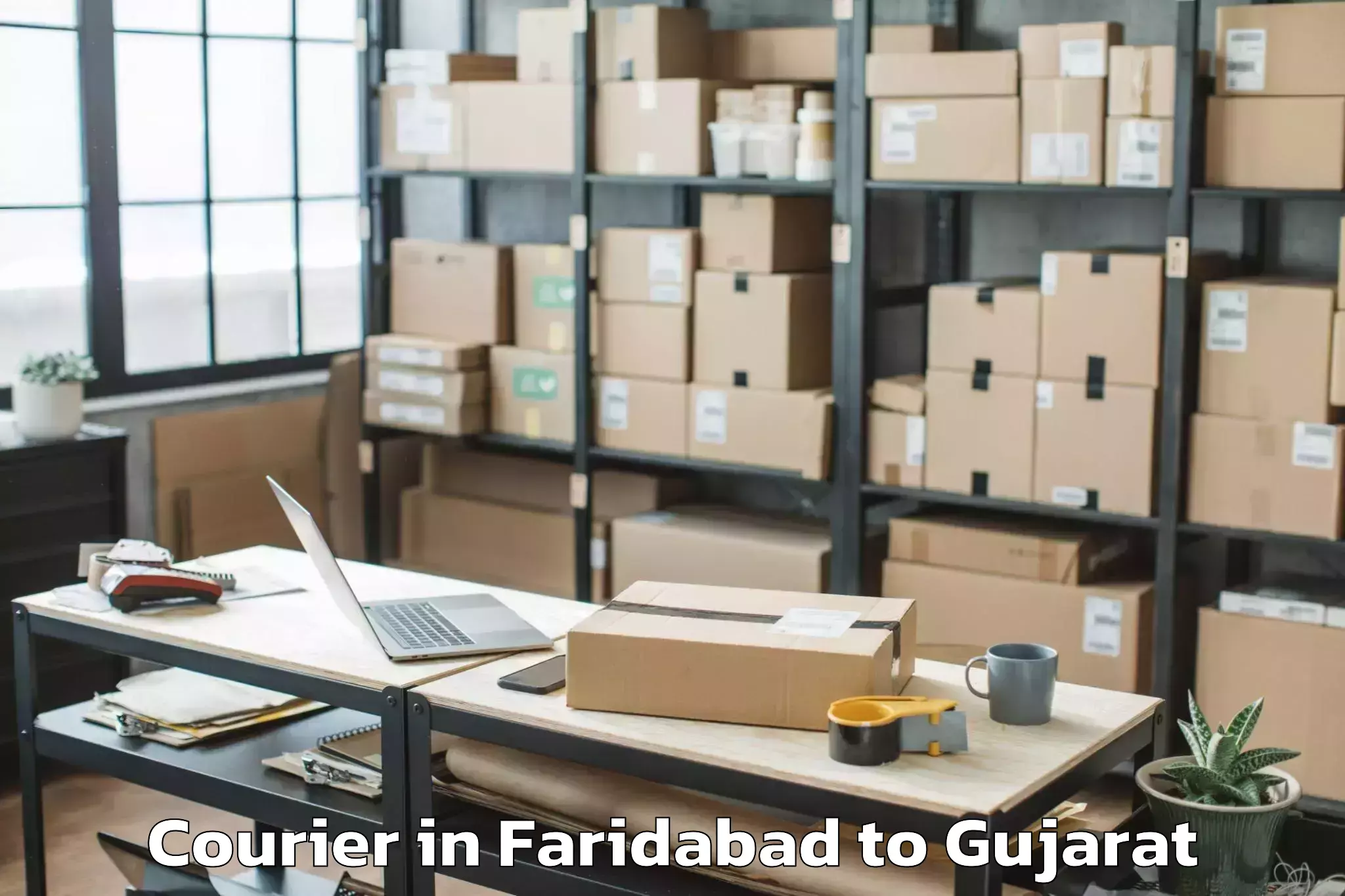 Efficient Faridabad to Adalaj Courier